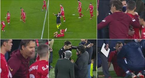 إلغاء مباراة بيتيس وأشبيلية في كأس إسبانيا بسبب شغب الجماهير